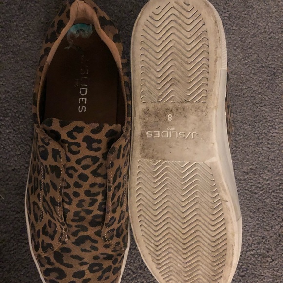 J/Slides Cheetah-Print Suede Sneakers - Picture 5 of 5